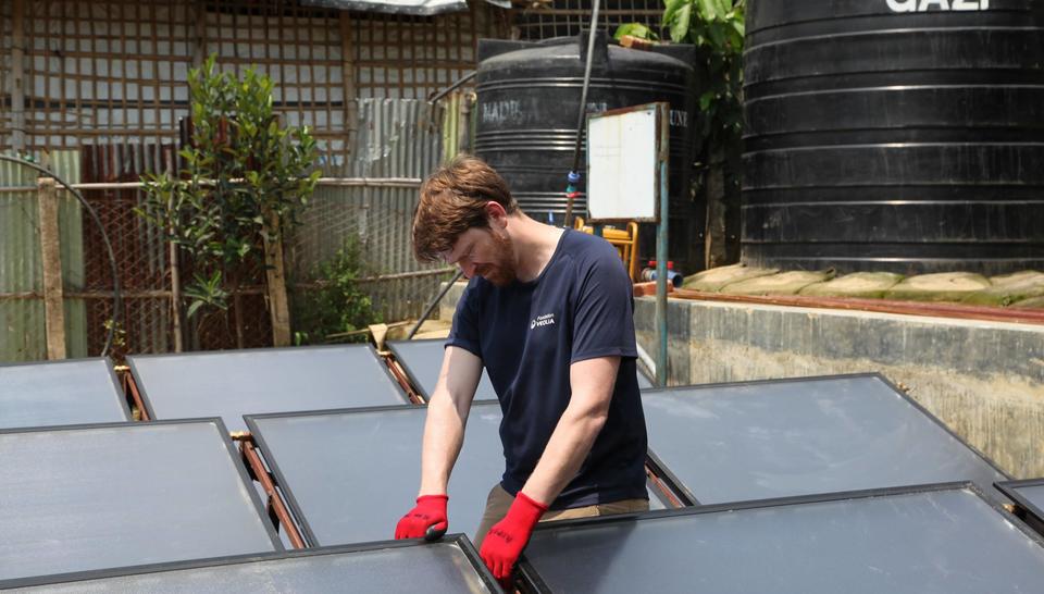 Mission Veoliaforce au Bangladesh, avec l'IOM, de Romain Verchère et Melvin Radlo, autour du Saniforce Solar