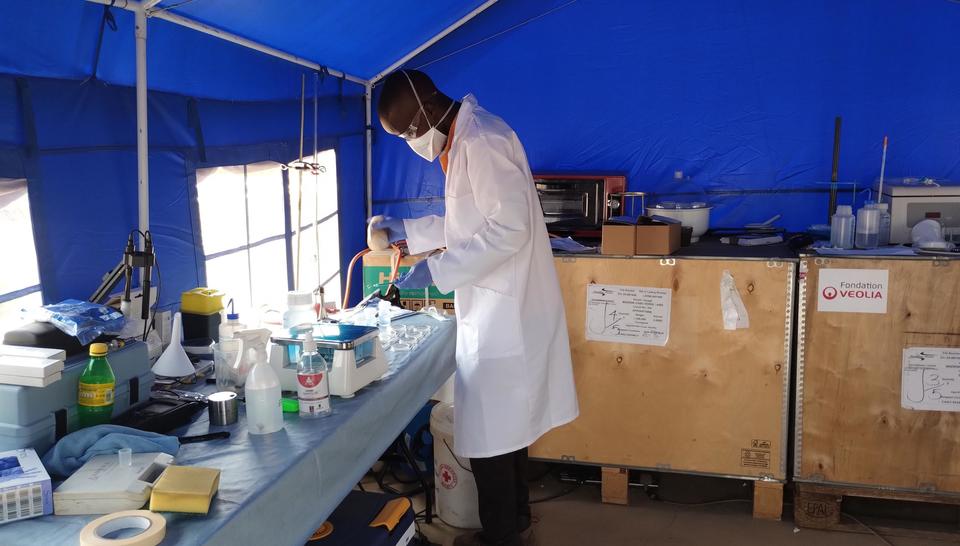 Le Saniforce déployé dans le camps de réfugiés de Kyangwali (Ouganda), janvier 2025