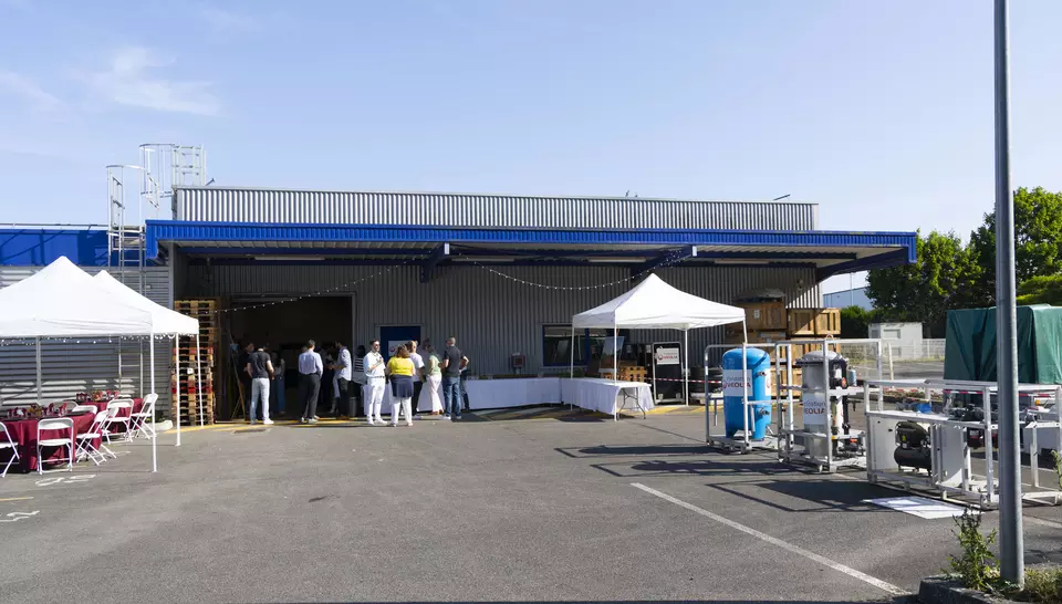 Inauguration de la plateforme logistique de la fondation Veolia, Savigny-le-Temple