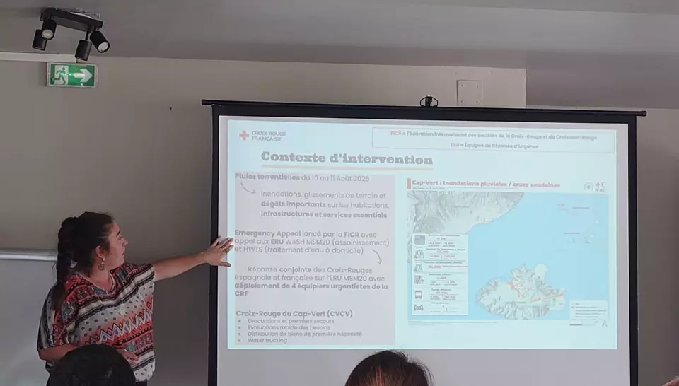 Marie Gaveriaux présente Croix-Rouge à la Formation Veoliaforce 2026, France