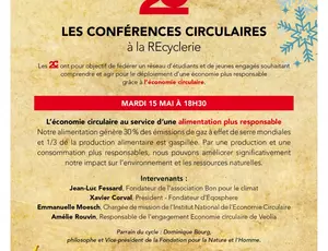 Conférence 2C de la REcyclerie le 15 mai 2018 sur l'alimentation responsable