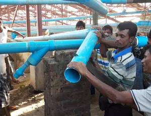 La fondation Veolia soutient les Rohingyas avec Solidarités International / Photo Romain Verchère