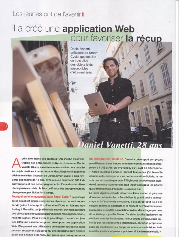 Smart Cycle dans L'Etudiant