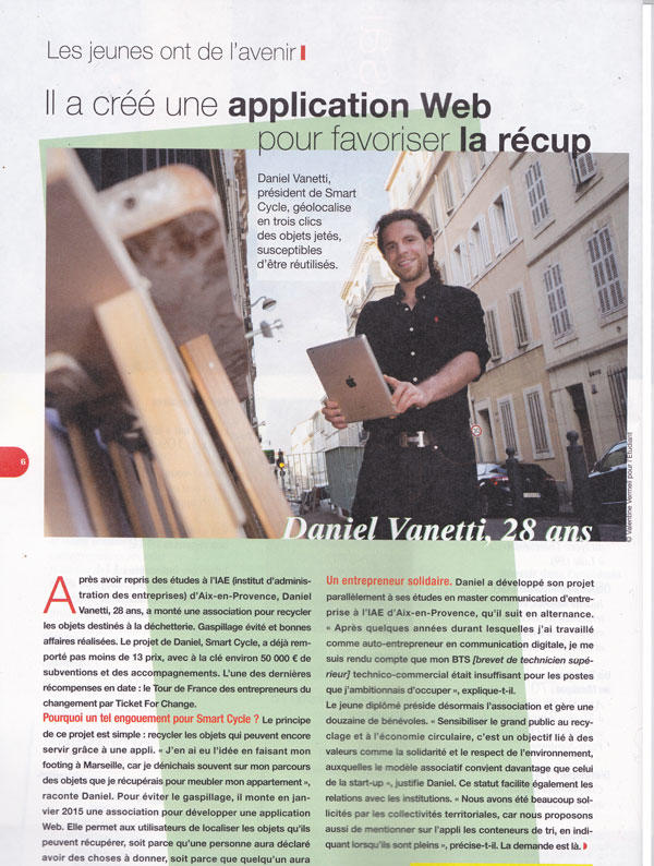 Smart Cycle dans L'Etudiant