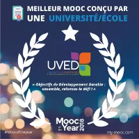 Le Mooc ODD primé