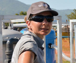 Marie Girandier en mission Veoliaforce en Ouganda (2018)