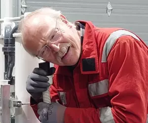 Daryn Watson, Veoliaforce volunteer on a assignment