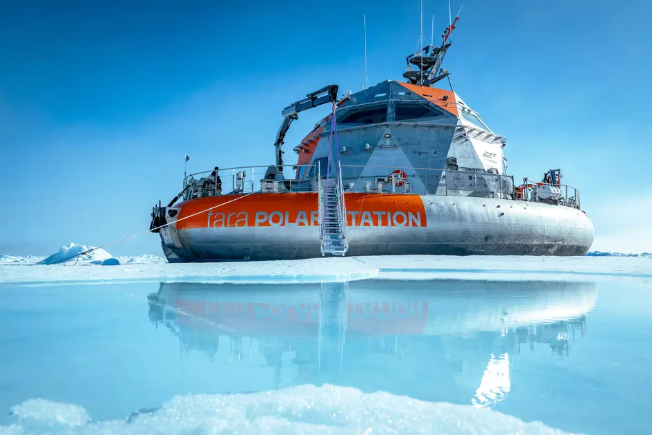 Tara Polar Station dans l'Océan Arctique © Maéva Bardy / Fondation Tara Ocean